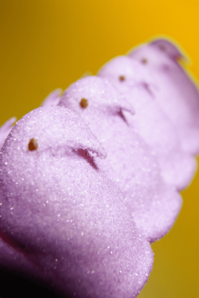 purple marshmallow peep candies