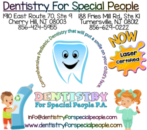 Dentistry For Special People tooth logo and kids