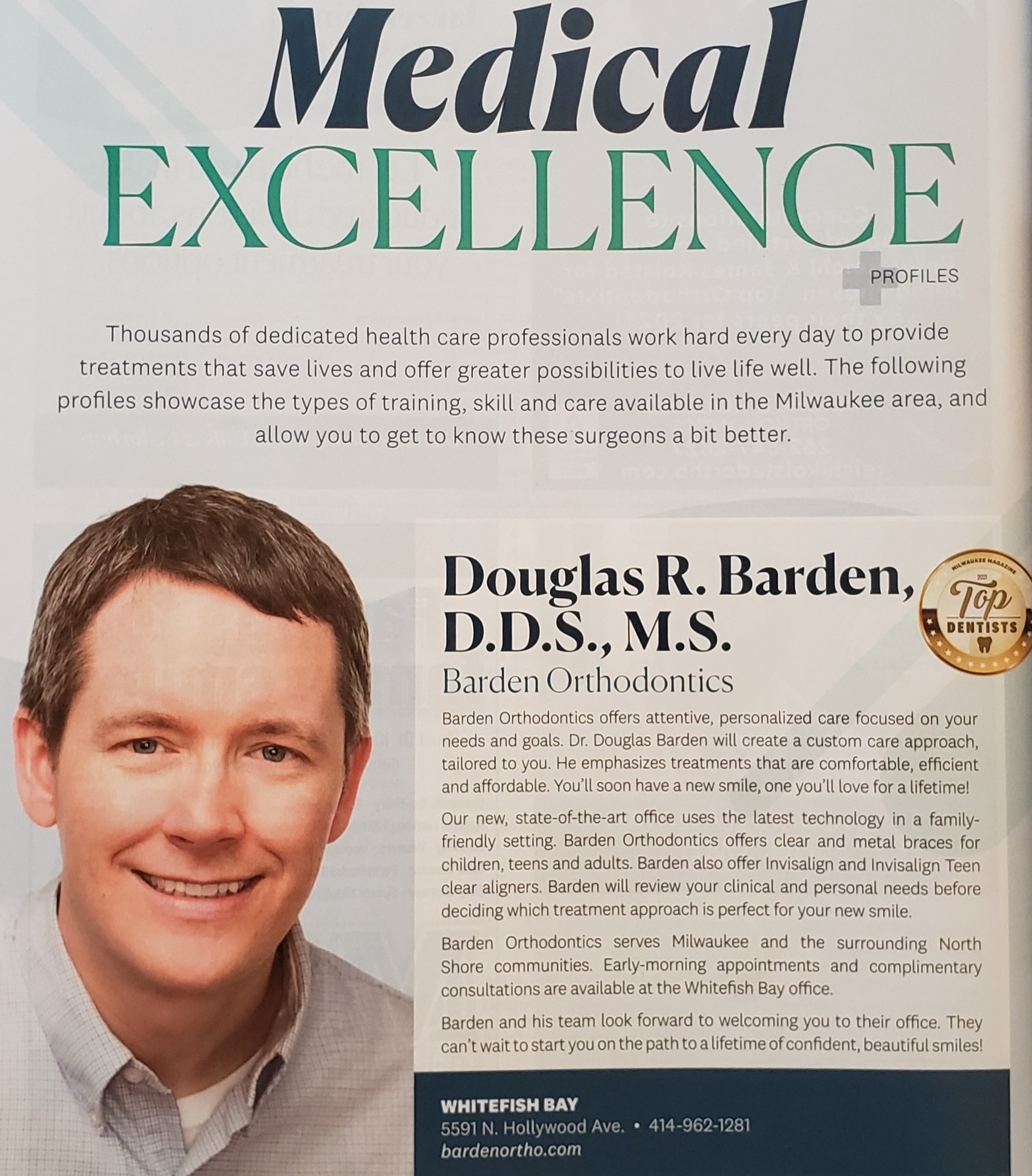 Dr. Barden Named TOP Orthodontist