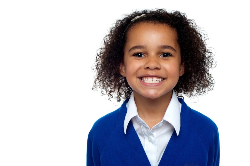 Girl smiling