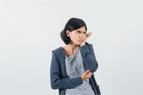 Teen with toothache