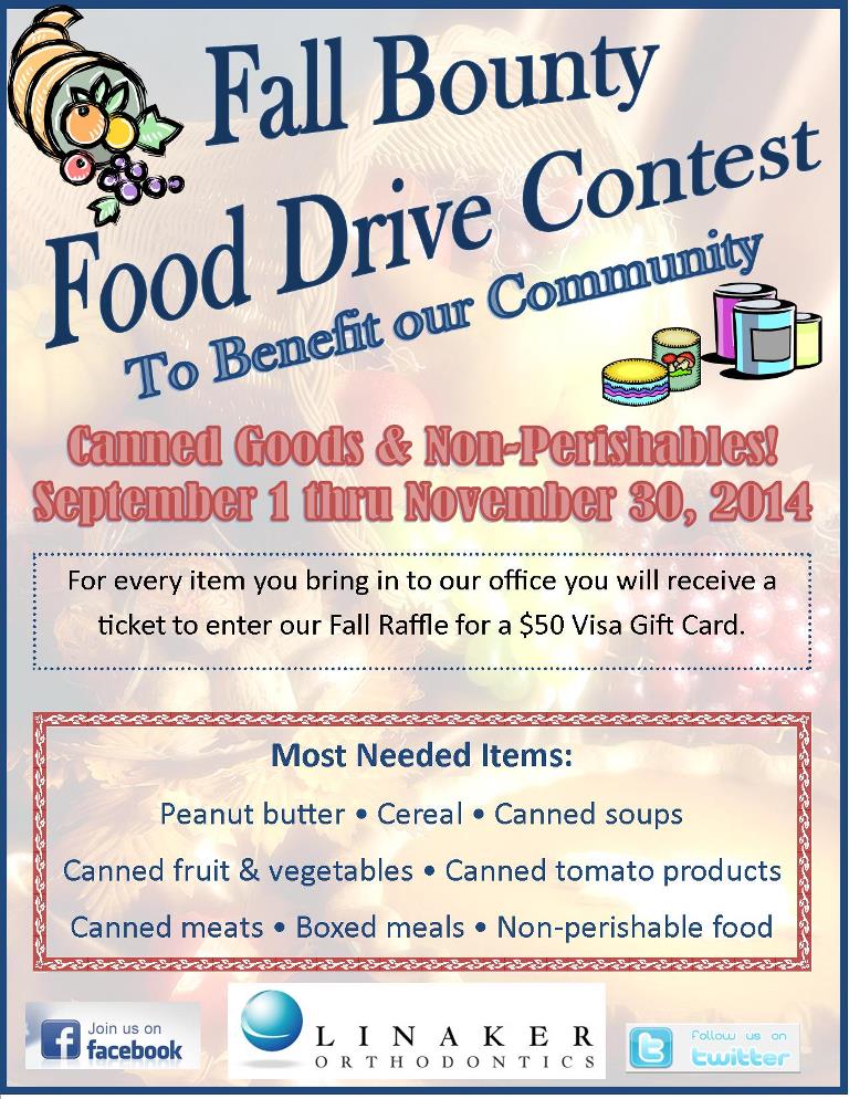 Food Drive Contest To Benefit Our Community